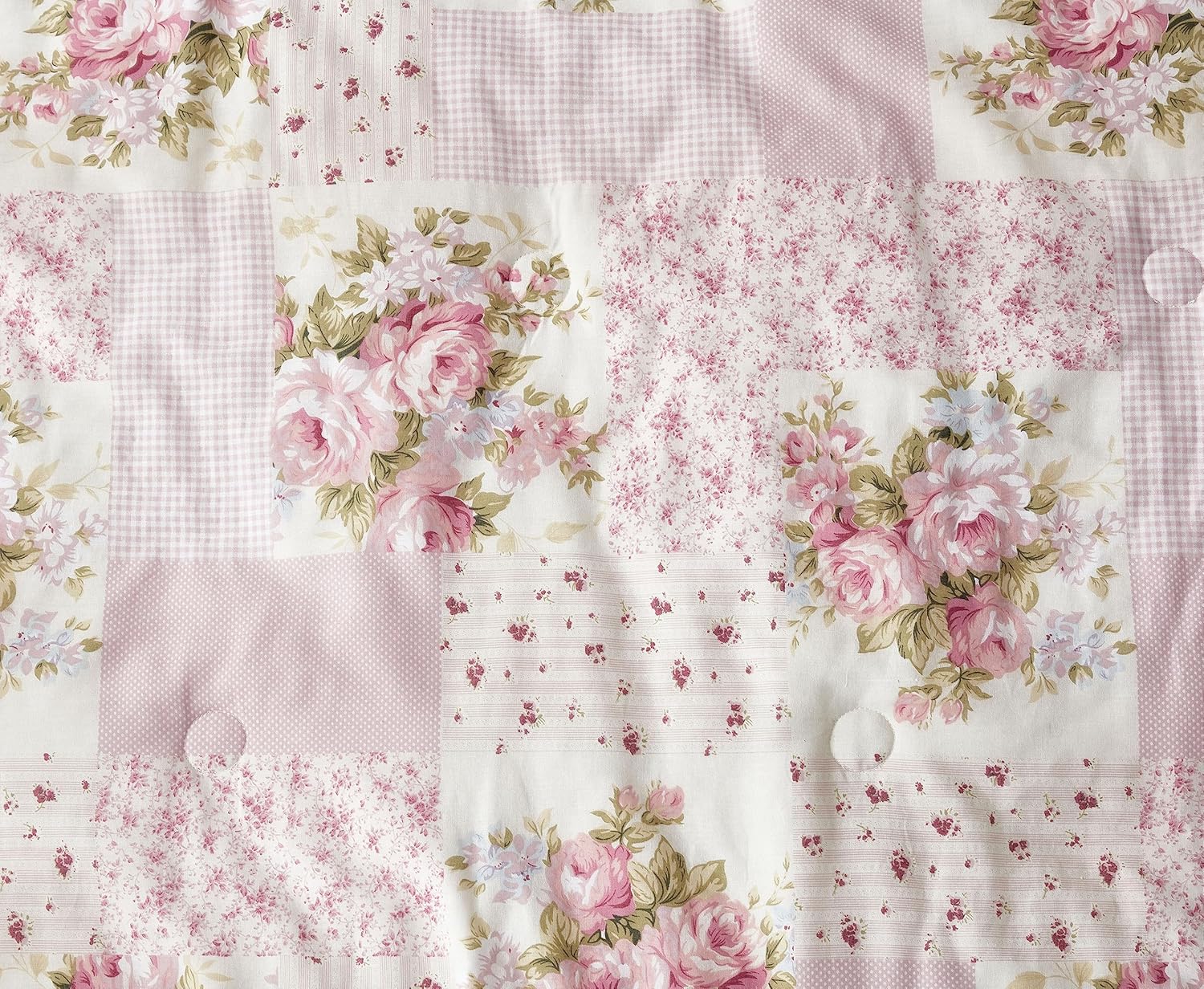Chezmoi Rosy 3-Piece Queen Comforter Set