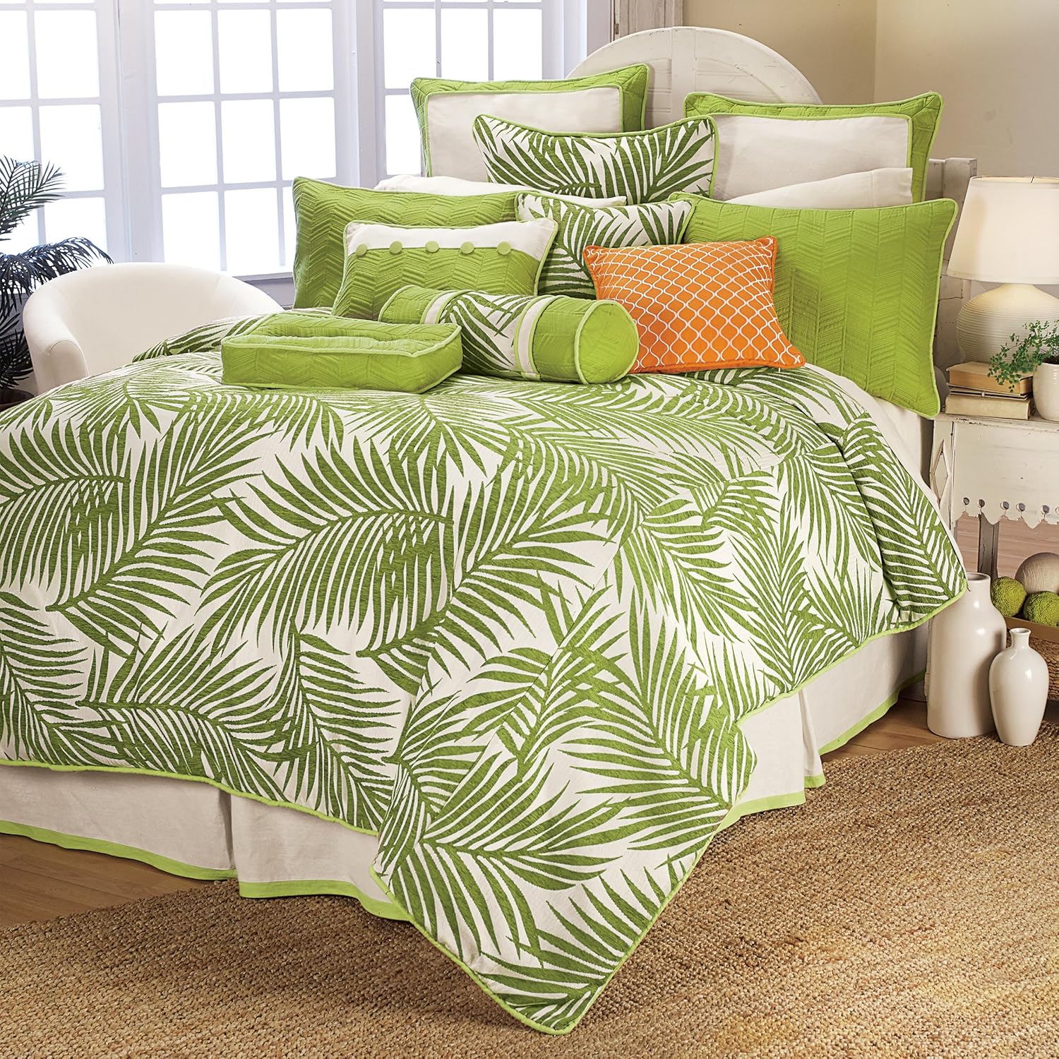 HiEnd Accents Capri 4-PC Coastal Duvet Cover Set Super King