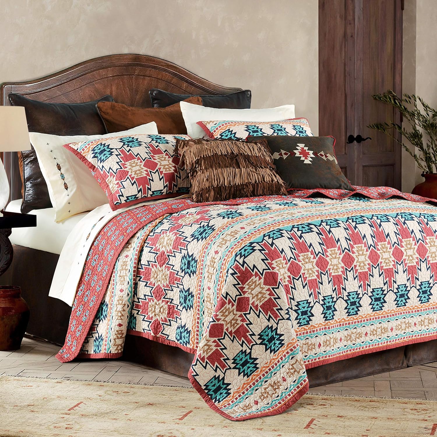 H HIEND ACCENTS Paseo Road Phoenix Quilt Set 3 Piece
