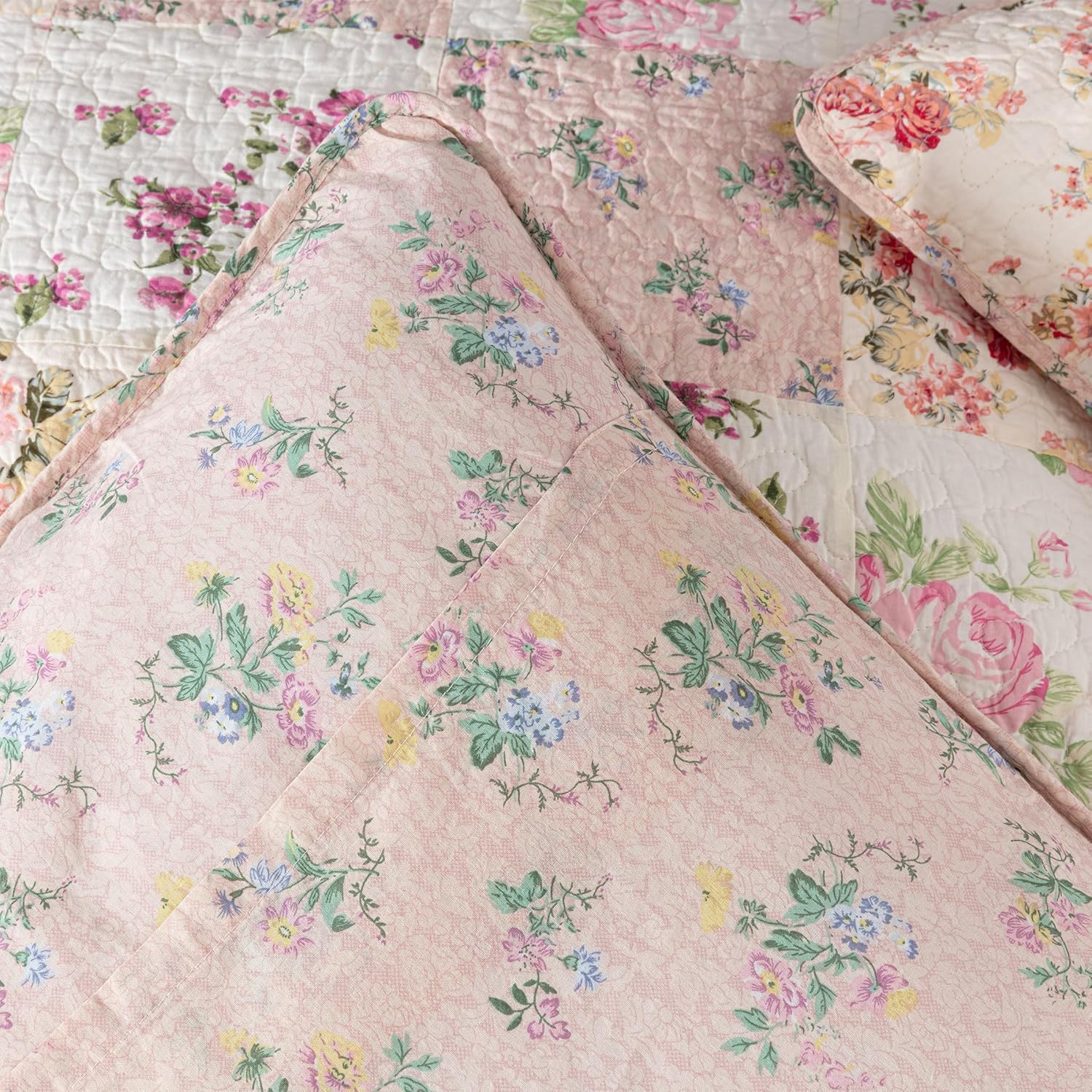 Chezmoi Abbi 5-Piece Pink Shabby Chic Daybed Set 1