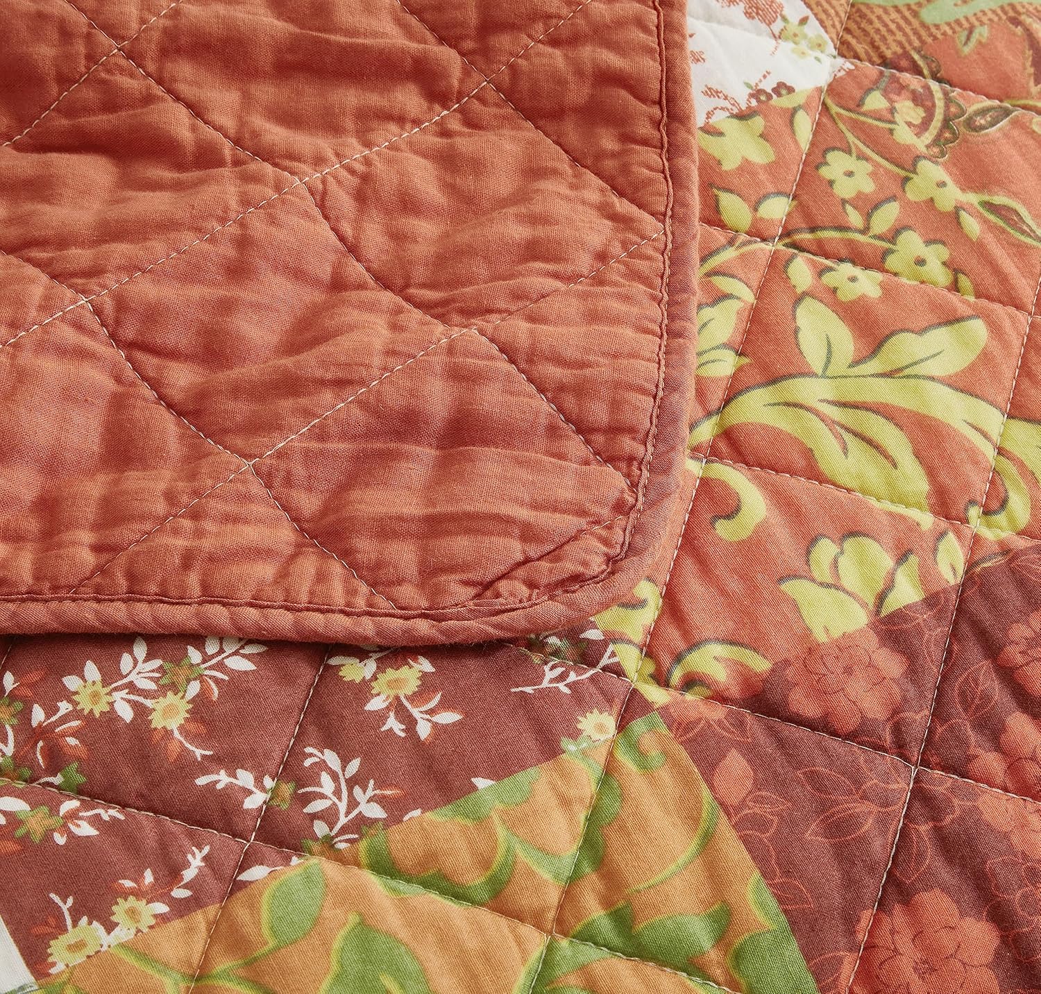 Chezmoi Leilani 3-Piece Boho Cotton Quilt Set